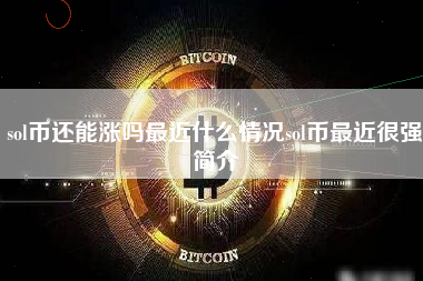 sol币还能涨吗最近什么情况sol币最近很强简介