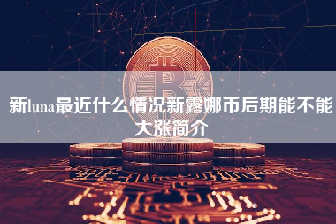 新luna最近什么情况新露娜币后期能不能大涨简介