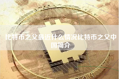 比特币之父最近什么情况比特币之父中国简介