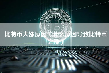 比特币大涨原因（什么原因导致比特币会涨）