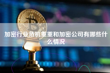 加密行业危机重重和加密公司有哪些什么情况