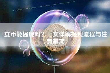安币能提现吗？一文详解提现流程与注意事项