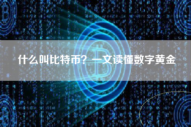什么叫比特币?一文读懂数字黄金 什么叫比特币?一文读懂数字黄金
