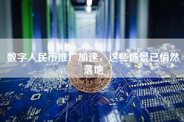 数字人民币推广加速,这些场景已悄然落地 数字人民币推广加速,这些场景已悄然落地