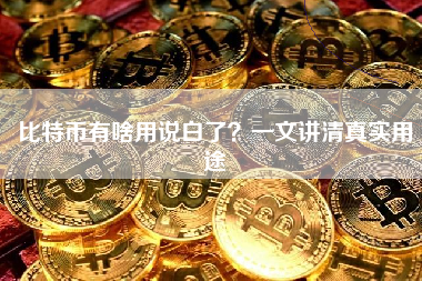 比特币有啥用说白了？一文讲清真实用途